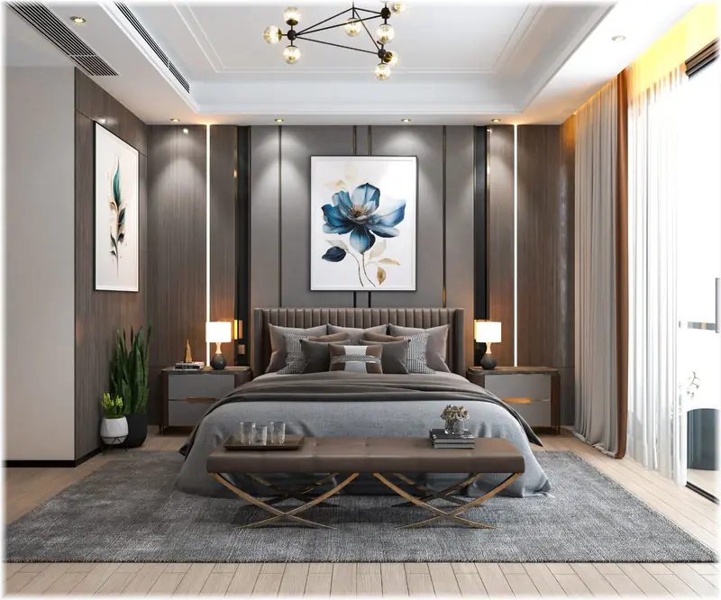 Master bedroom interior design — AK Construction